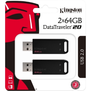 Picture of Kingston 64GB DataTraveler 20 DT20 USB 2.0 Type A Flash Drive