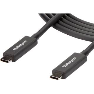 Picture of StarTech.com StarTech.com 6 ft 2m Thunderbolt 3 Cable w/ 100W PD - 40Gbps - Dual 4K or Full 5K - Certified Thunderbolt 3 USB-C Cable