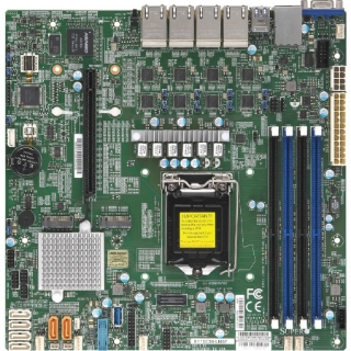 Picture of Supermicro X11SCM-F Server Motherboard - Intel C246 Chipset - Socket H4 LGA-1151 - Micro ATX