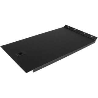 Picture of StarTech.com Blanking Panel - 6U - Hinged Rack Panel - 19in - Steel - Black - TAA Compliant - Tool-less Installation