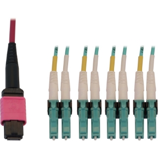 Picture of Tripp Lite N845X-03M-8L-MG Fiber Optic Duplex Trunk Network Cable