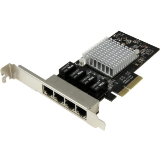 Picture of StarTech.com 4-Port Gigabit Ethernet Network Card - PCI Express, Intel I350 NIC - Quad Port PCIe Network Adapter Card w/ Intel Chip