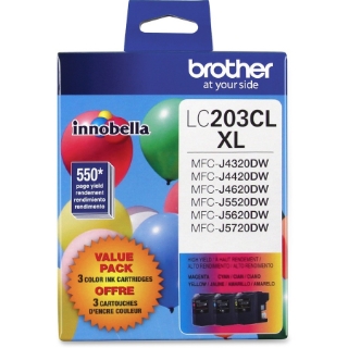 Picture of Brother Genuine Innobella LC2033PKS High Yield Ink Cartridges