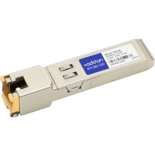 Picture of AddOn Dell SFP-1G-T Compatible TAA Compliant 10/100/1000Base-TX SFP Transceiver (Copper, 100m, RJ-45)