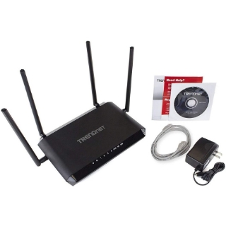 Picture of TRENDnet AC2600 MU-MIMO Wireless Gigabit Router, Increase WiFi Performance, WiFi Guest Network, Gaming-Internet-Home Router, Beamforming, 4K streaming, Quad Stream, Dual Band Router, Black, TEW-827DRU