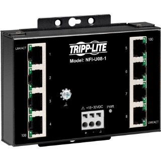 Picture of Tripp Lite Ethernet Switch Unmanaged 8Port Industrial Wallmount 10/100 Mbps