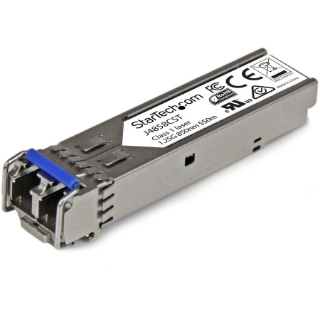 Picture of StarTech.com HPE J4858C Compatible SFP Module - 1000BASE-SX - 1GE Gigabit Ethernet SFP 1GbE Multi Mode (MMF) Fiber Optic Transceiver 550m