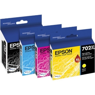 Picture of Epson DURABrite Ultra 702XL Original Ink Cartridge - CMYK, Black