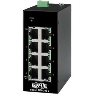 Picture of Tripp Lite Ethernet Switch Unmanaged 8Port Industrial DIN Mount 10/100 Mbps
