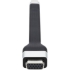 Picture of Tripp Lite USB C to VGA Adapter Cable Flat Thunderbolt 3 M/F Black 5in