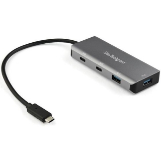 Picture of StarTech.com 4 Port USB C Hub - 2x USB A & 2x USB-C SuperSpeed 10Gbps - USB Bus Powered Type-C 3.2 Gen 2 Adapter Hub - 9.8" (25cm) Cable