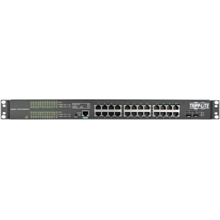 Picture of Tripp Lite 24-Port Gigabit Ethernet Switch L2 Managed PoE+ w/ 12-Outlet PDU