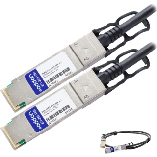 Picture of AddOn Juniper Networks JNP-100G-DAC-3M Compatible TAA Compliant 100GBase-CU QSFP28 to QSFP28 Direct Attach Cable (Passive Twinax, 3m)