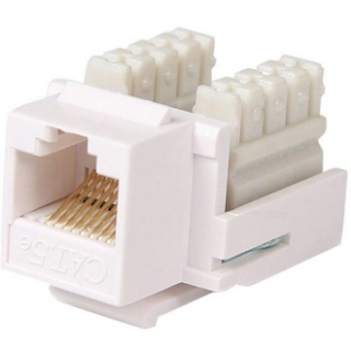 Picture of StarTech.com Cat5e RJ45 Keystone Jack - 110 Type - white