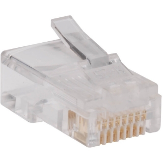 Picture of Tripp Lite RJ45 Modular Plug for Solid Cat5 Cat5e Cable 100 Pack