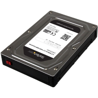 Picture of StarTech.com 2.5" to 3.5" SATA Aluminum Hard Drive Adapter Enclosure with SSD / HDD Height up to 12.5mm