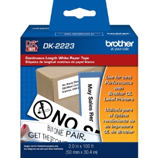 Picture of Brother DK2223 - White Continuous Length Paper Tape