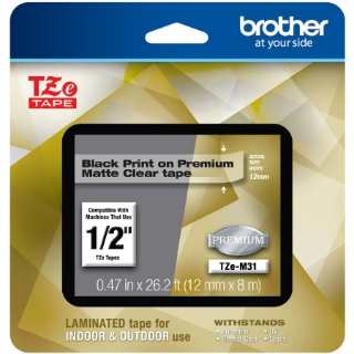 Picture of Brother TZe Premium Matte Laminated Tape - 12mm