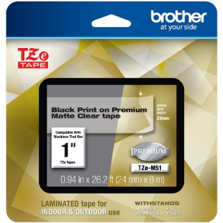 Picture of Brother TZe Premium TZeM51 Label Tape