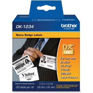 Picture of Brother DK1234 - Adhesive Name Badge Labels
