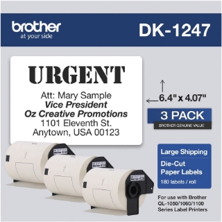 Picture of Brother DK Shipping Label