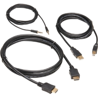 Picture of Tripp Lite HDMI KVM Cable Kit - 4K HDMI, USB 2.0, 3.5 mm Audio (M/M), Black, 6 ft.