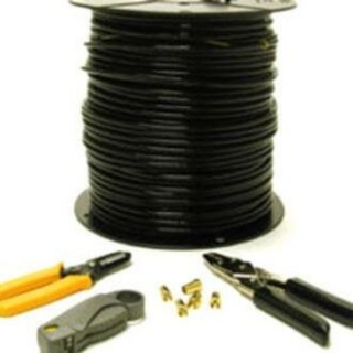 Picture of C2G 500ft RG6 Dual Shield Coaxial Cable Installation Kit