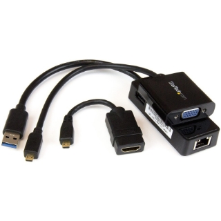 Picture of StarTech.com Accessory Kit for Lenovo Yoga 3 Pro - Micro HDMI to VGA - Micro HDMI to HDMI - USB 3.0 Gb LAN